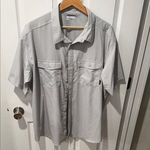 Men's Casual Light Gray Button Down Shirt
